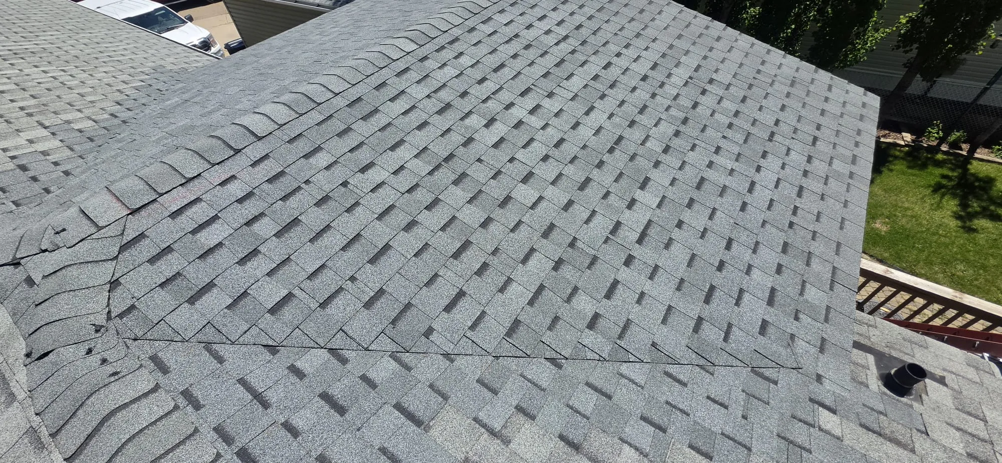 Architectural asphalt shingle roof installation
